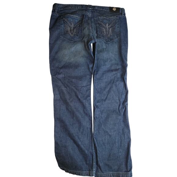 Antik Denim Men's Jeans Dark Wash size 42 Straight Button Fly Cotton 5 Pocket - Picture 2 of 8